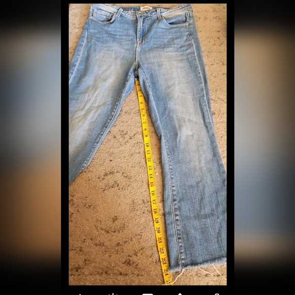 L’agence Womens Light Wash Kendra High Rise Cropped Designer Jeans Size 30 - Picture 12 of 12